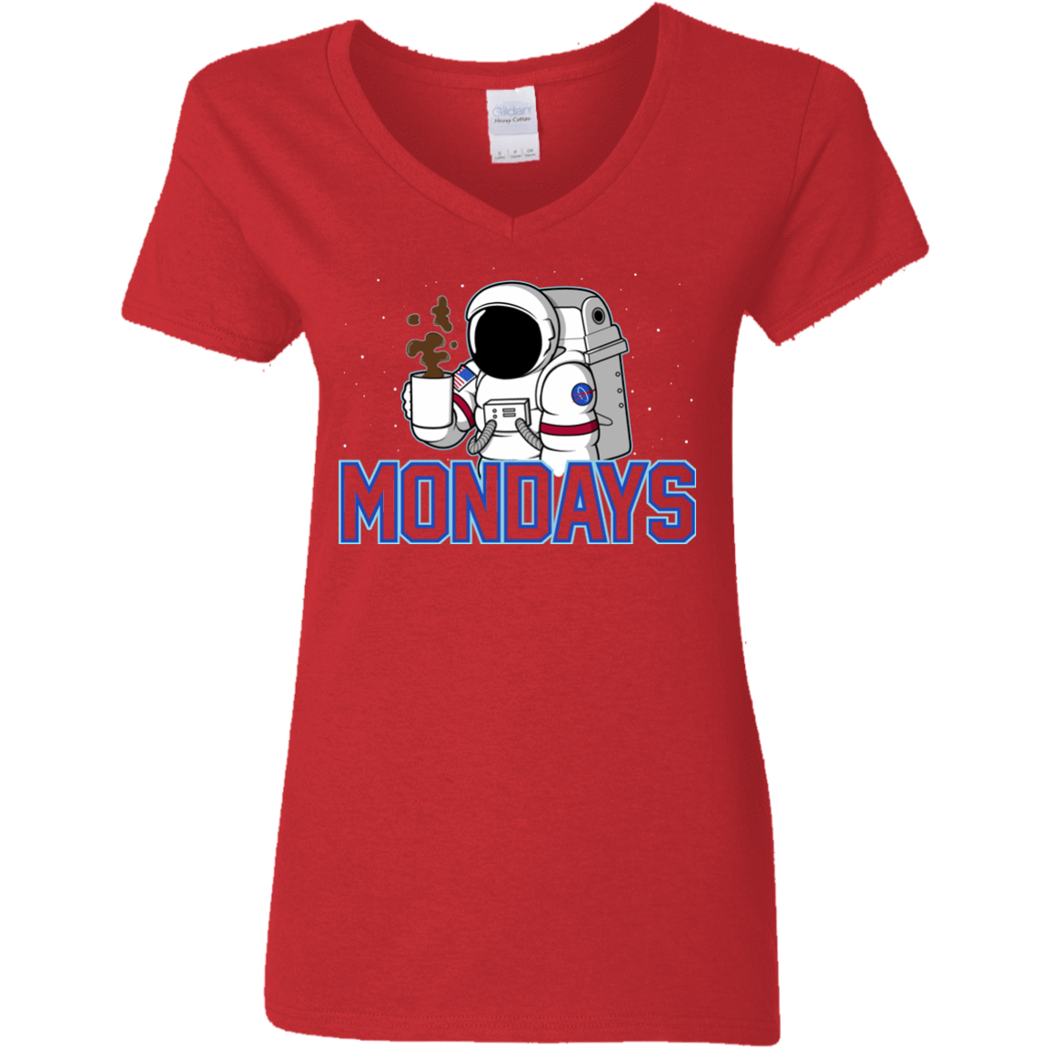 T-Shirts Red / S Space Mondays Women's V-Neck T-Shirt