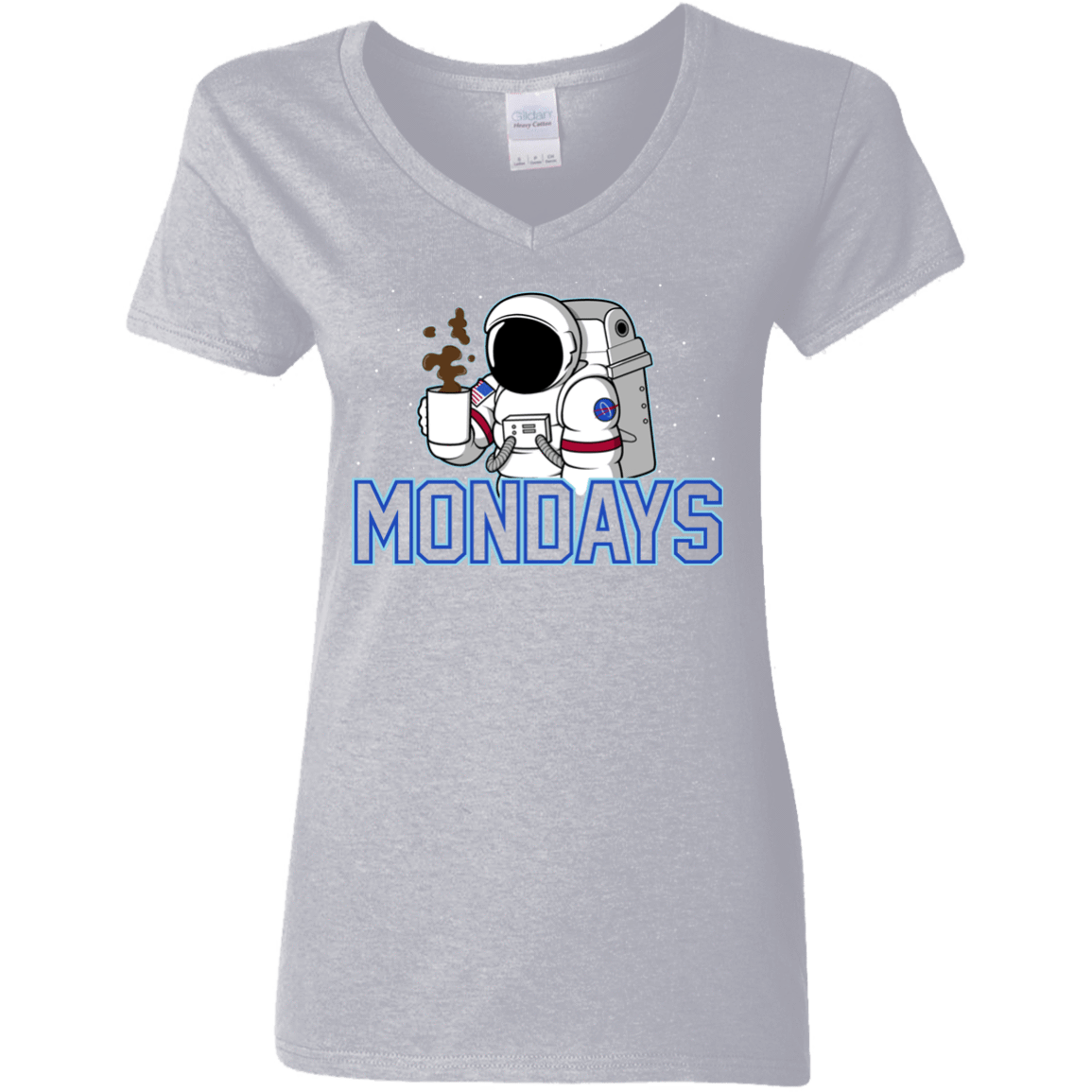 T-Shirts Sport Grey / S Space Mondays Women's V-Neck T-Shirt