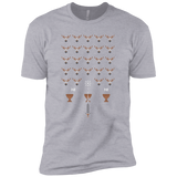 T-Shirts Heather Grey / YXS Space NI Invaders Boys Premium T-Shirt
