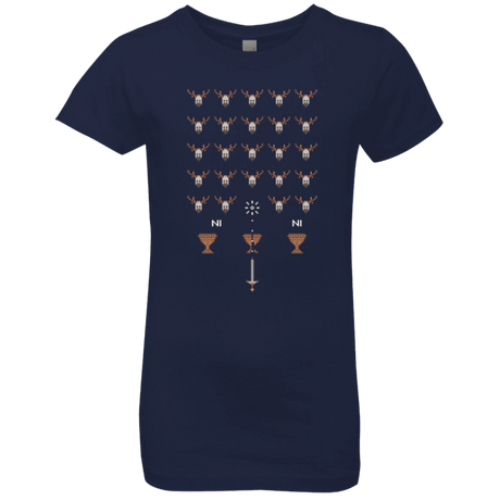 T-Shirts Midnight Navy / YXS Space NI Invaders Girls Premium T-Shirt