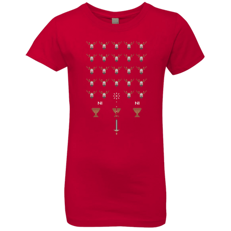 T-Shirts Red / YXS Space NI Invaders Girls Premium T-Shirt