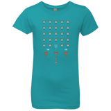 T-Shirts Tahiti Blue / YXS Space NI Invaders Girls Premium T-Shirt