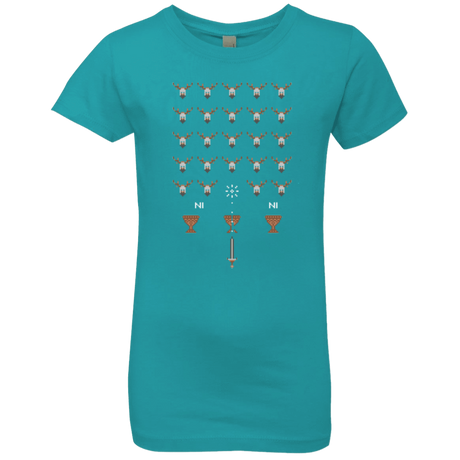 T-Shirts Tahiti Blue / YXS Space NI Invaders Girls Premium T-Shirt