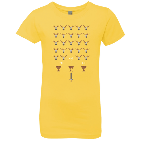 T-Shirts Vibrant Yellow / YXS Space NI Invaders Girls Premium T-Shirt
