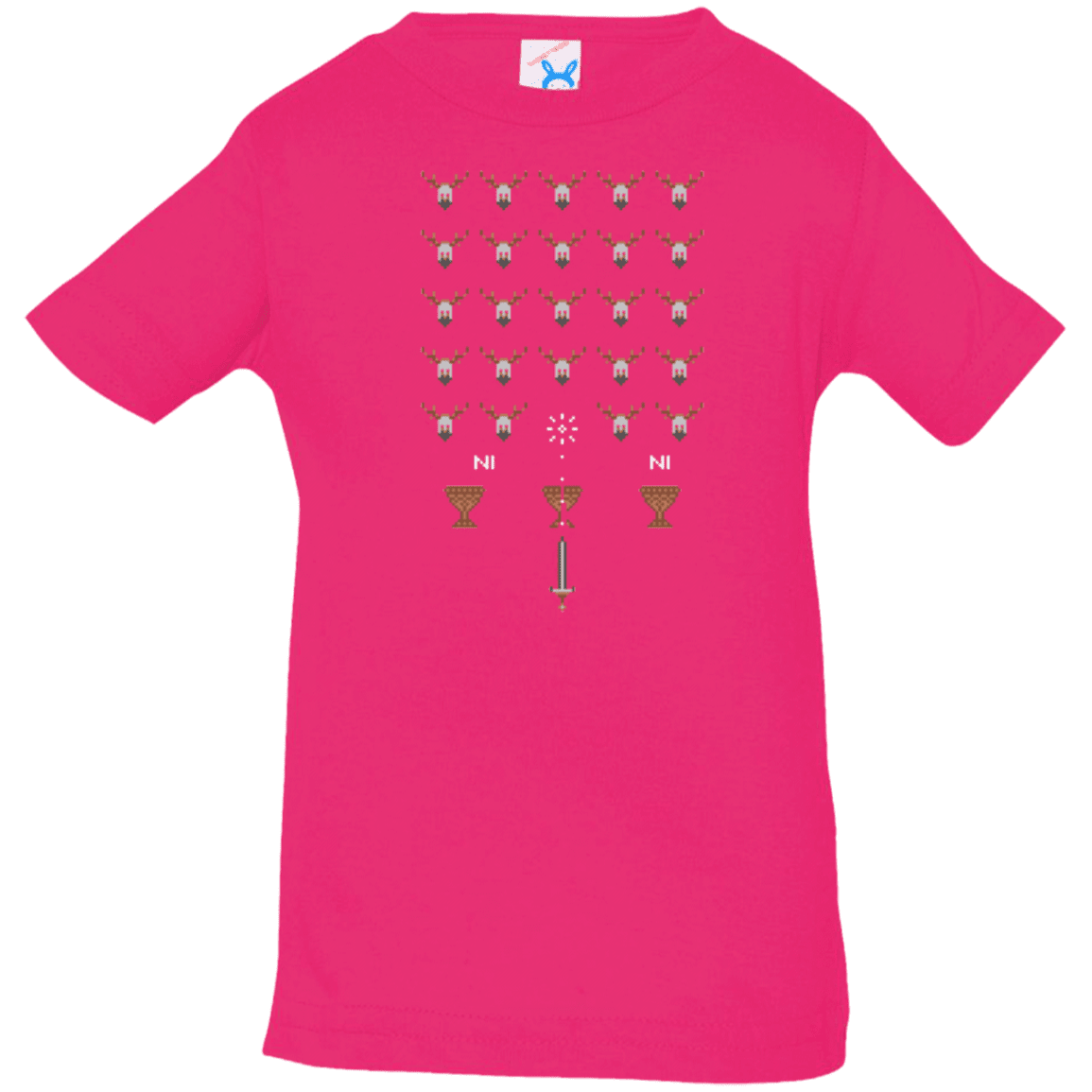 T-Shirts Hot Pink / 6 Months Space NI Invaders Infant Premium T-Shirt