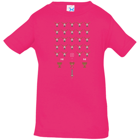 T-Shirts Hot Pink / 6 Months Space NI Invaders Infant Premium T-Shirt
