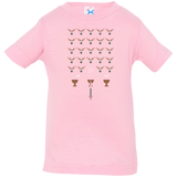 T-Shirts Pink / 6 Months Space NI Invaders Infant Premium T-Shirt