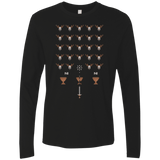 T-Shirts Black / Small Space NI Invaders Men's Premium Long Sleeve