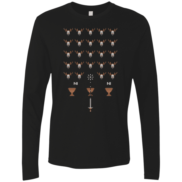 T-Shirts Black / Small Space NI Invaders Men's Premium Long Sleeve