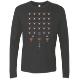 T-Shirts Heavy Metal / Small Space NI Invaders Men's Premium Long Sleeve