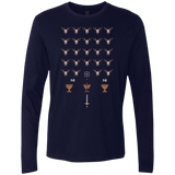 T-Shirts Midnight Navy / Small Space NI Invaders Men's Premium Long Sleeve