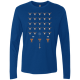 T-Shirts Royal / Small Space NI Invaders Men's Premium Long Sleeve