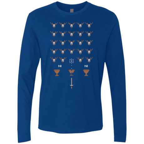 T-Shirts Royal / Small Space NI Invaders Men's Premium Long Sleeve