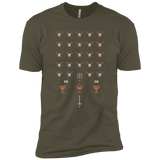 T-Shirts Military Green / X-Small Space NI Invaders Men's Premium T-Shirt
