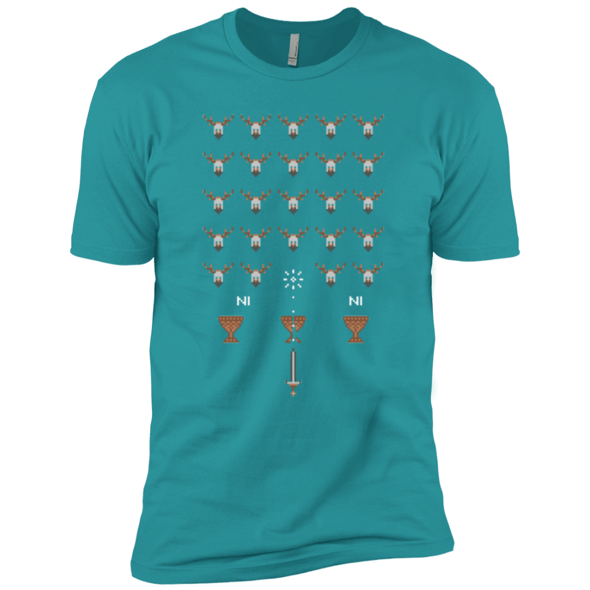 T-Shirts Tahiti Blue / X-Small Space NI Invaders Men's Premium T-Shirt