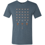 T-Shirts Indigo / Small Space NI Invaders Men's Triblend T-Shirt