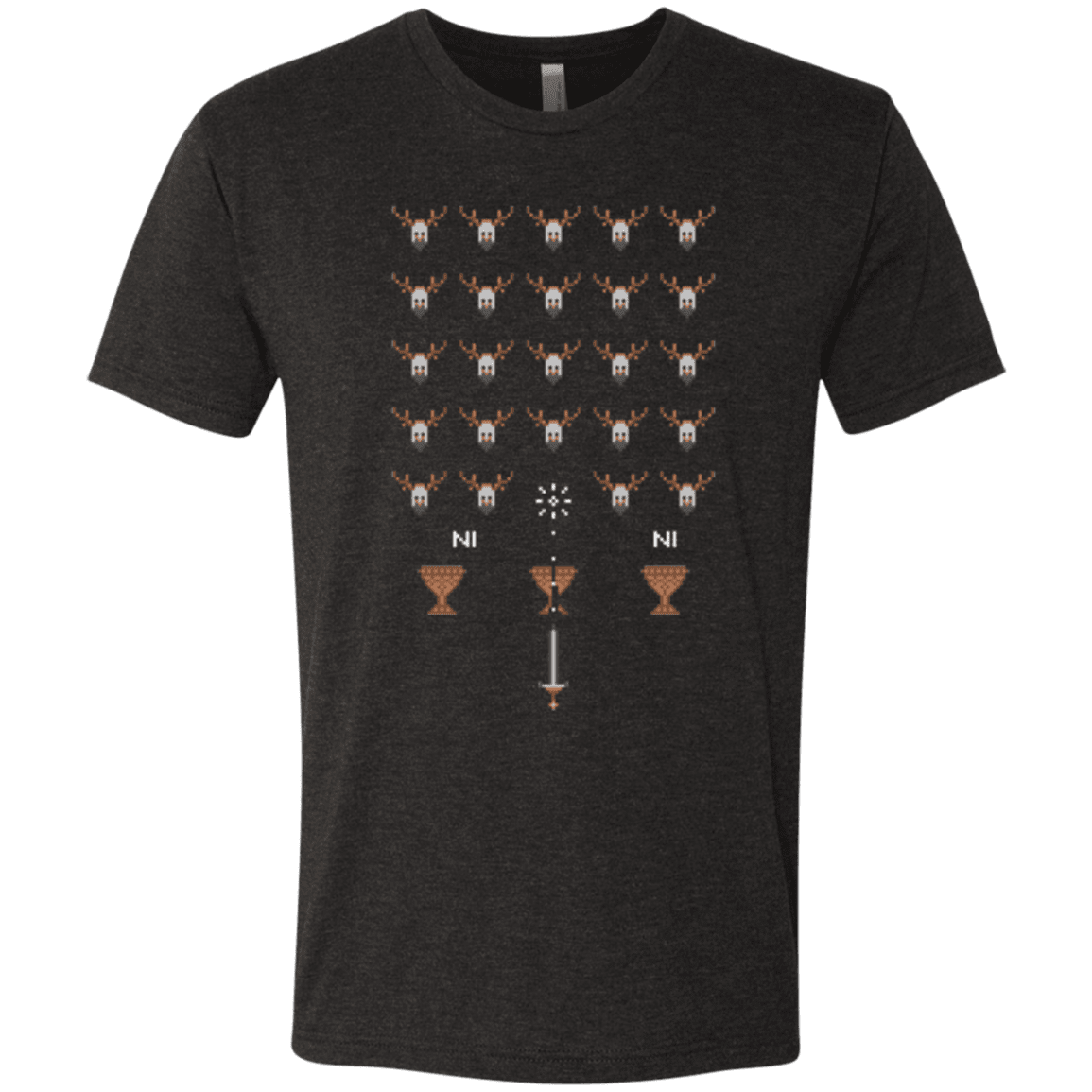 T-Shirts Vintage Black / Small Space NI Invaders Men's Triblend T-Shirt