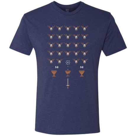 T-Shirts Vintage Navy / Small Space NI Invaders Men's Triblend T-Shirt