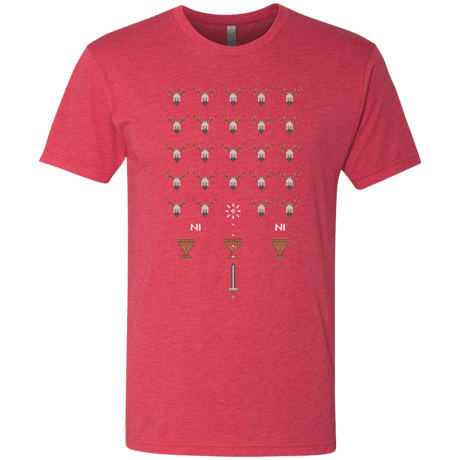 T-Shirts Vintage Red / Small Space NI Invaders Men's Triblend T-Shirt