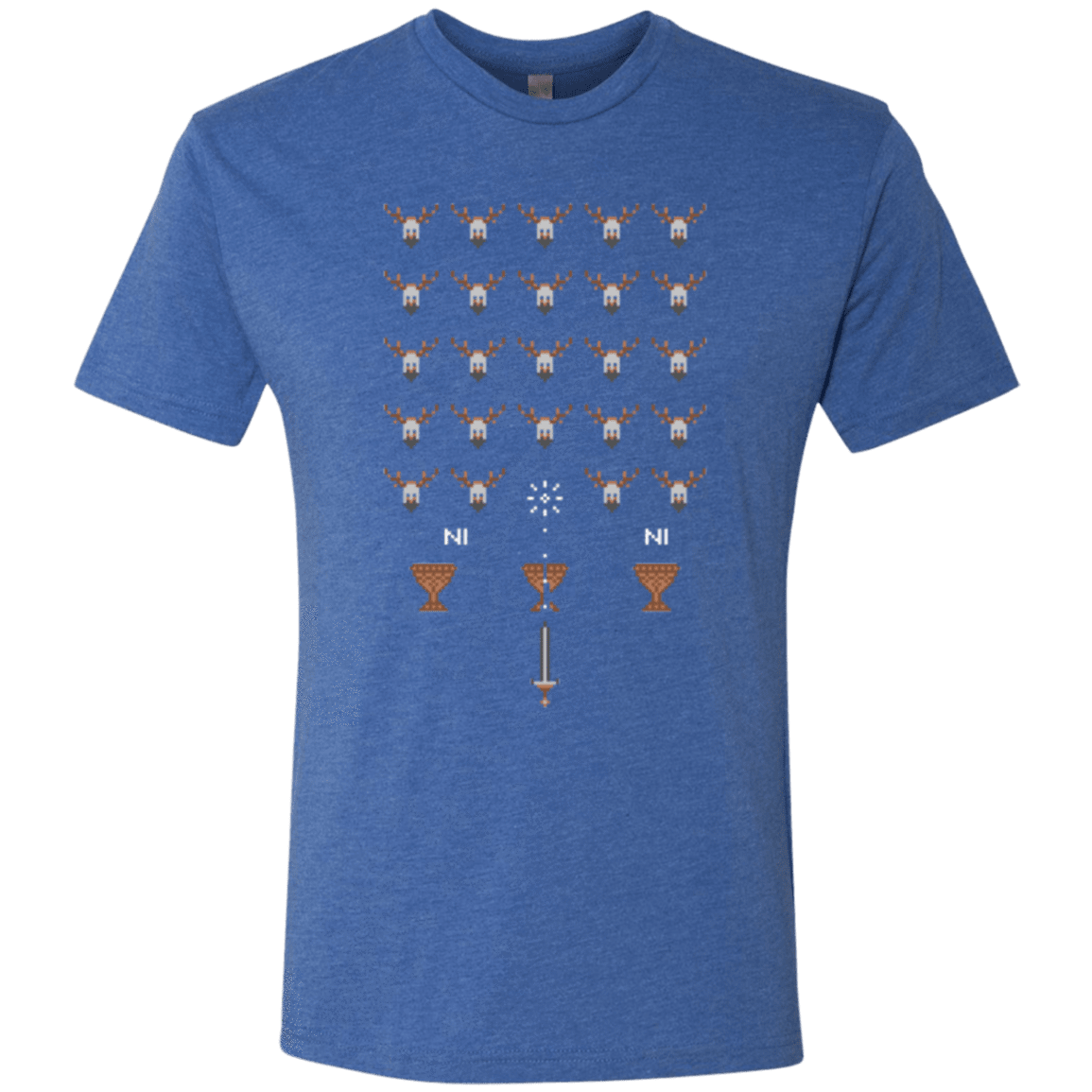 T-Shirts Vintage Royal / Small Space NI Invaders Men's Triblend T-Shirt