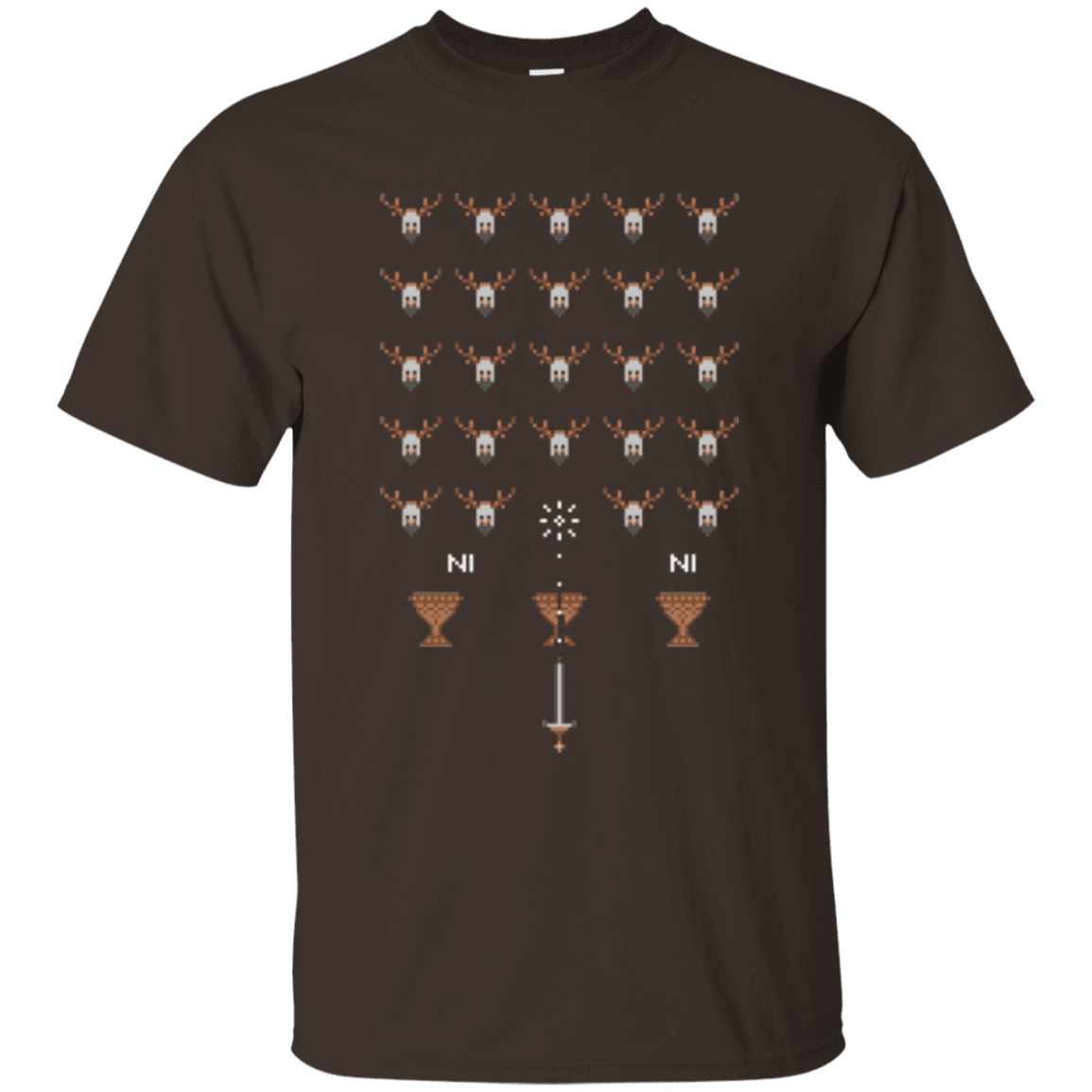 T-Shirts Dark Chocolate / Small Space NI Invaders T-Shirt