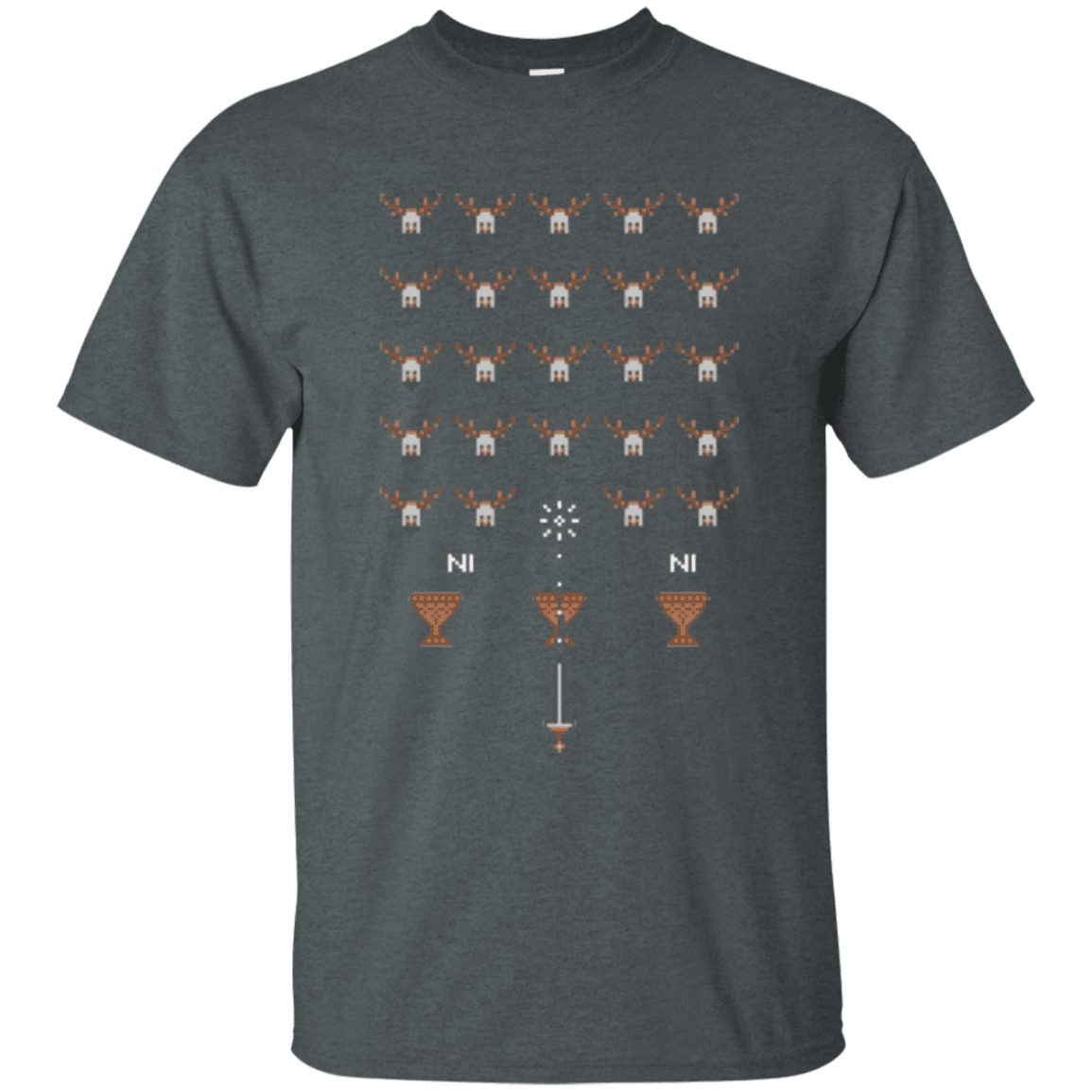 T-Shirts Dark Heather / Small Space NI Invaders T-Shirt