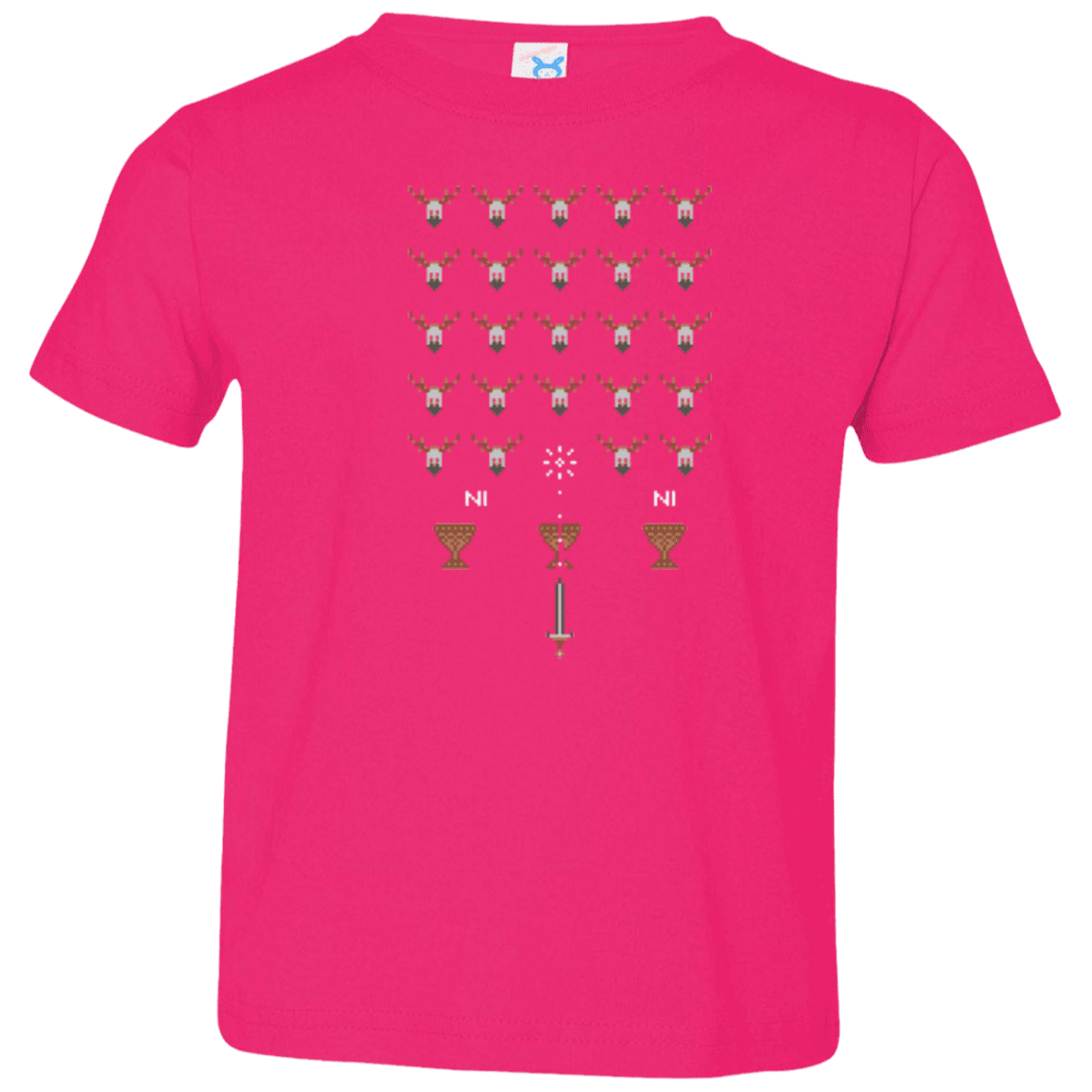 T-Shirts Hot Pink / 2T Space NI Invaders Toddler Premium T-Shirt
