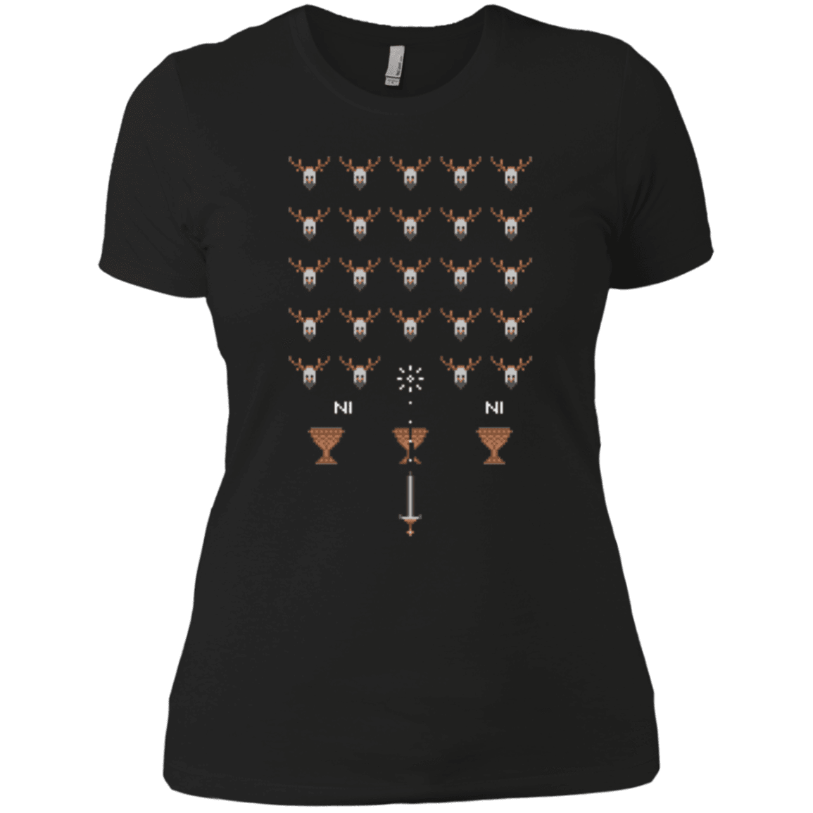 T-Shirts Black / X-Small Space NI Invaders Women's Premium T-Shirt