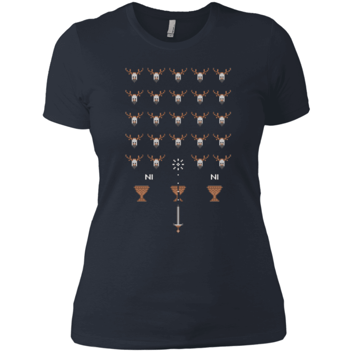 T-Shirts Indigo / X-Small Space NI Invaders Women's Premium T-Shirt