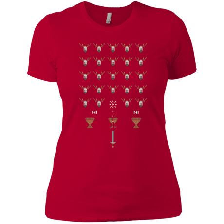 T-Shirts Red / X-Small Space NI Invaders Women's Premium T-Shirt