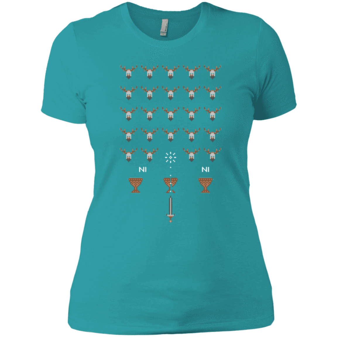 T-Shirts Tahiti Blue / X-Small Space NI Invaders Women's Premium T-Shirt