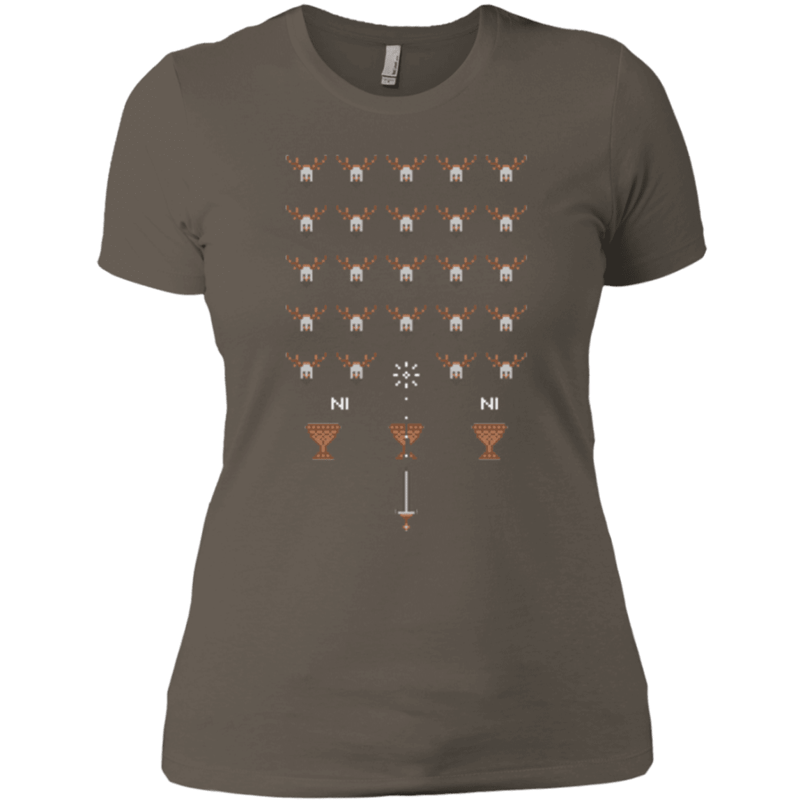 T-Shirts Warm Grey / X-Small Space NI Invaders Women's Premium T-Shirt