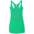 T-Shirts Envy / X-Small Space NI Invaders Women's Triblend Racerback Tank