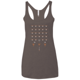 T-Shirts Macchiato / X-Small Space NI Invaders Women's Triblend Racerback Tank