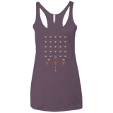 T-Shirts Vintage Purple / X-Small Space NI Invaders Women's Triblend Racerback Tank