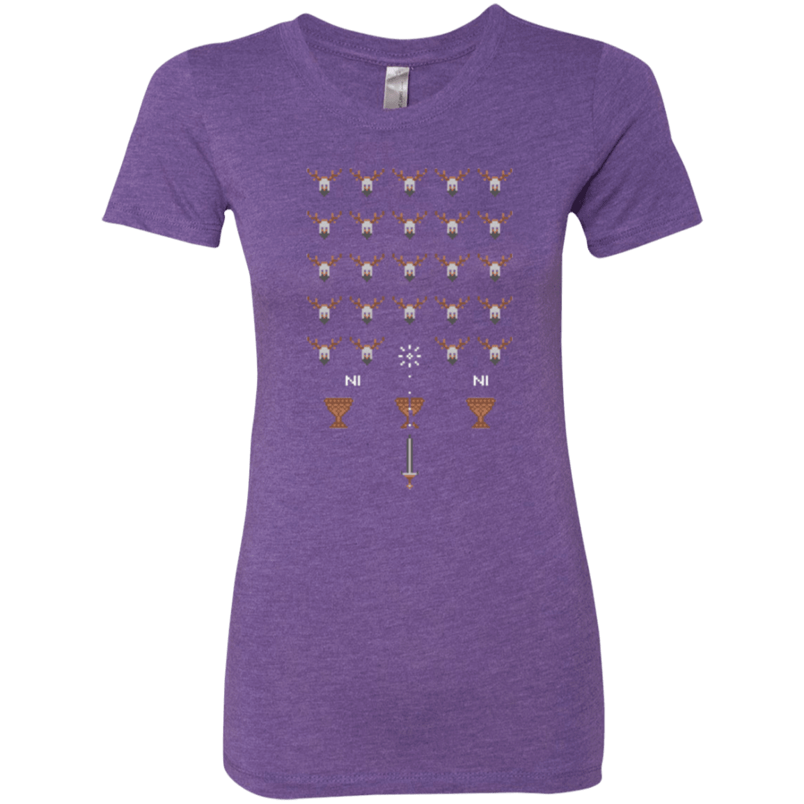 T-Shirts Purple Rush / Small Space NI Invaders Women's Triblend T-Shirt