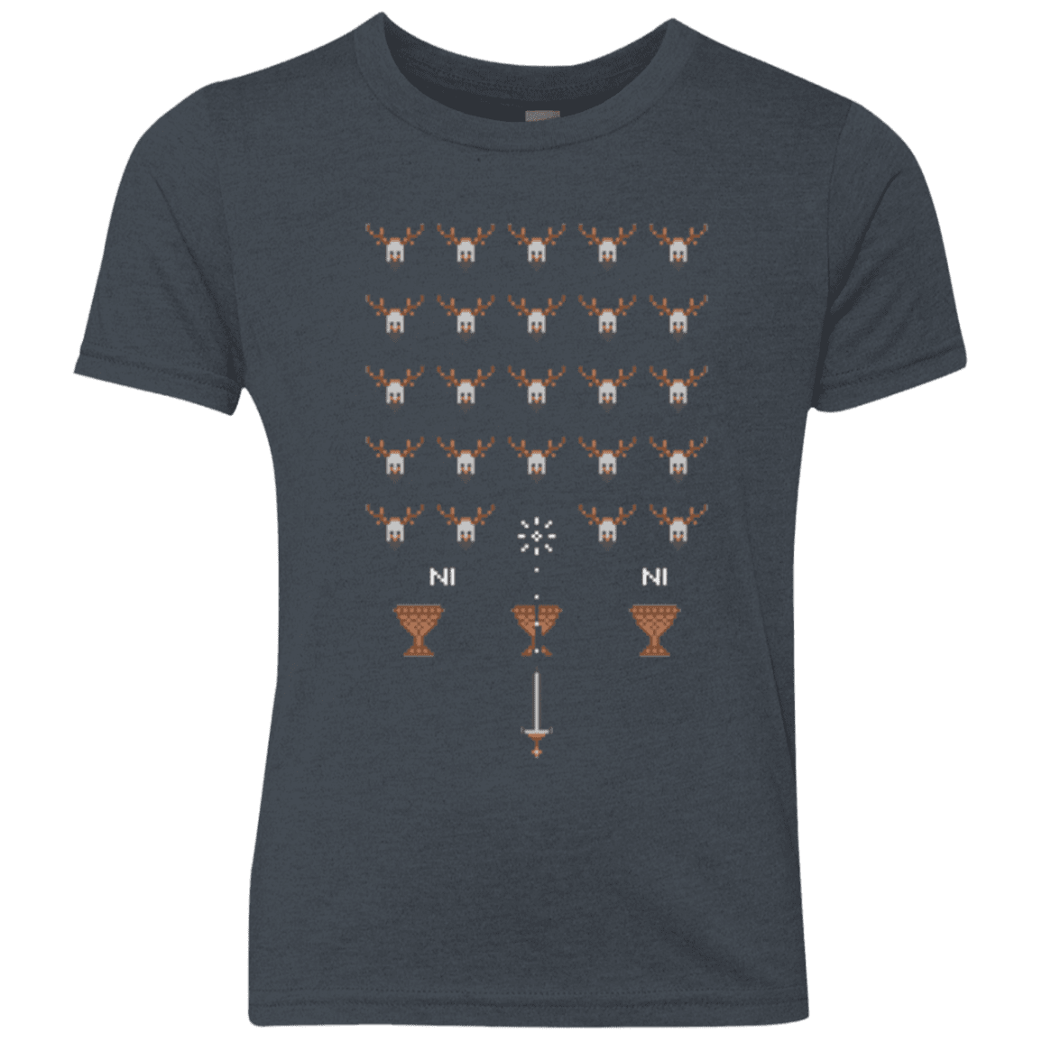 T-Shirts Vintage Navy / YXS Space NI Invaders Youth Triblend T-Shirt