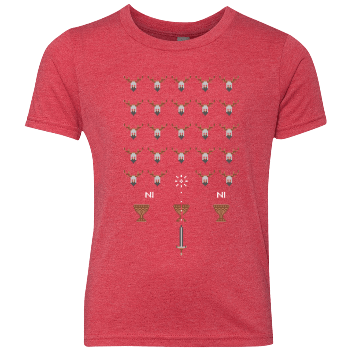 T-Shirts Vintage Red / YXS Space NI Invaders Youth Triblend T-Shirt