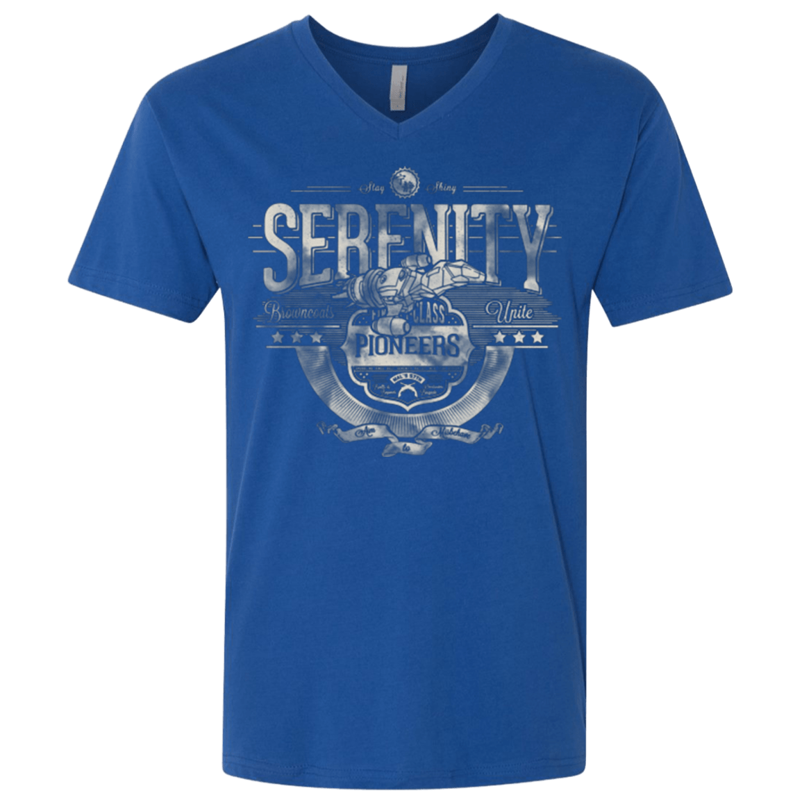 T-Shirts Royal / X-Small Space Pioneers Men's Premium V-Neck