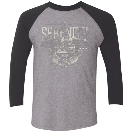 T-Shirts Premium Heather/ Vintage Black / X-Small Space Pioneers Men's Triblend 3/4 Sleeve