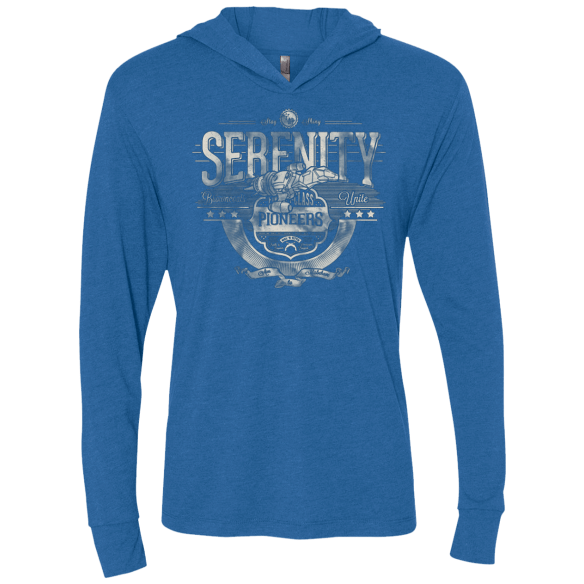 T-Shirts Vintage Royal / X-Small Space Pioneers Triblend Long Sleeve Hoodie Tee