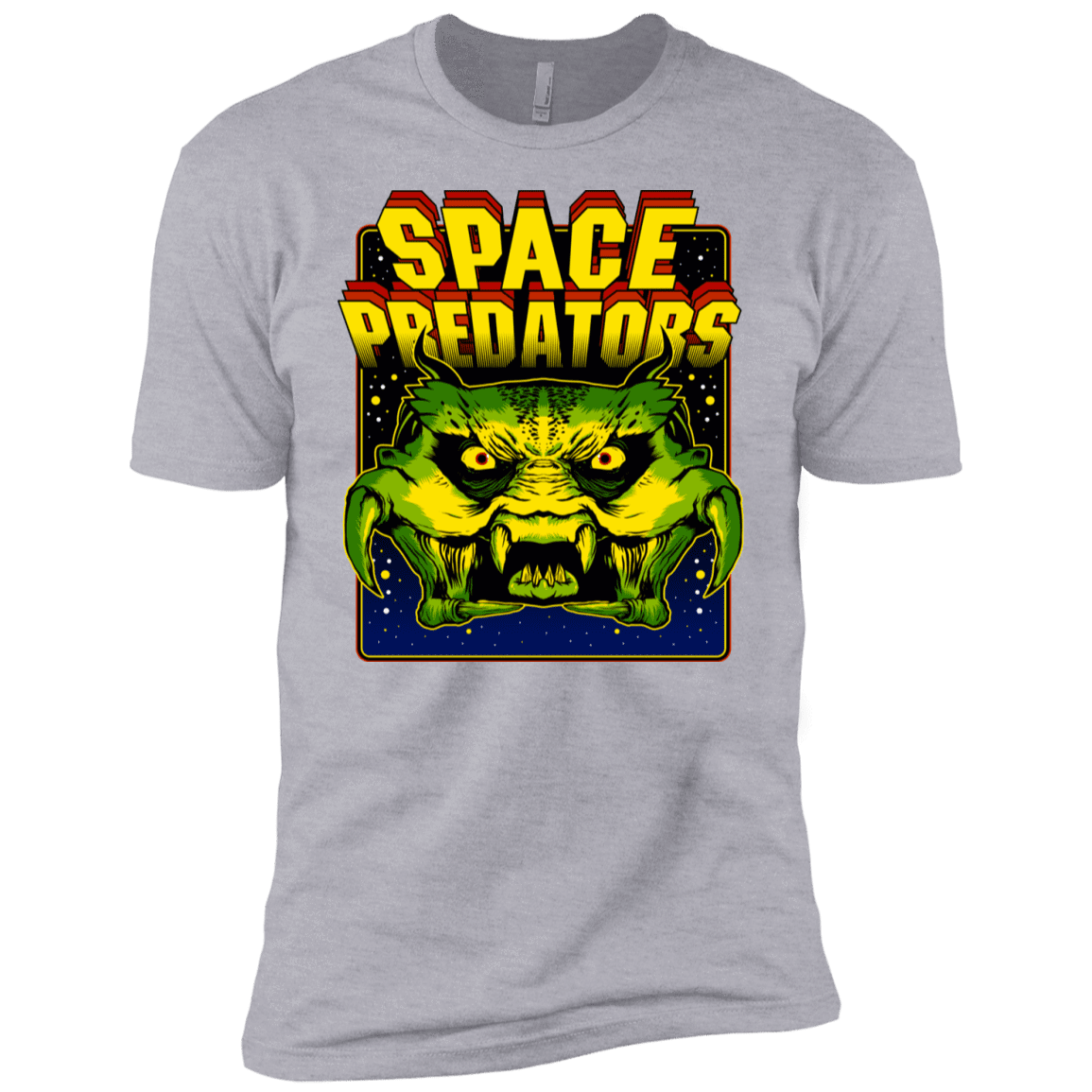 T-Shirts Heather Grey / YXS Space Predator Boys Premium T-Shirt