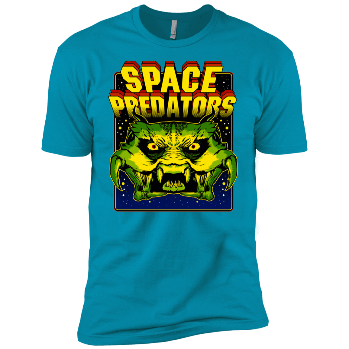 T-Shirts Turquoise / YXS Space Predator Boys Premium T-Shirt