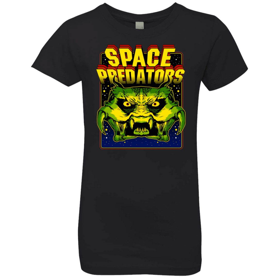 T-Shirts Black / YXS Space Predator Girls Premium T-Shirt