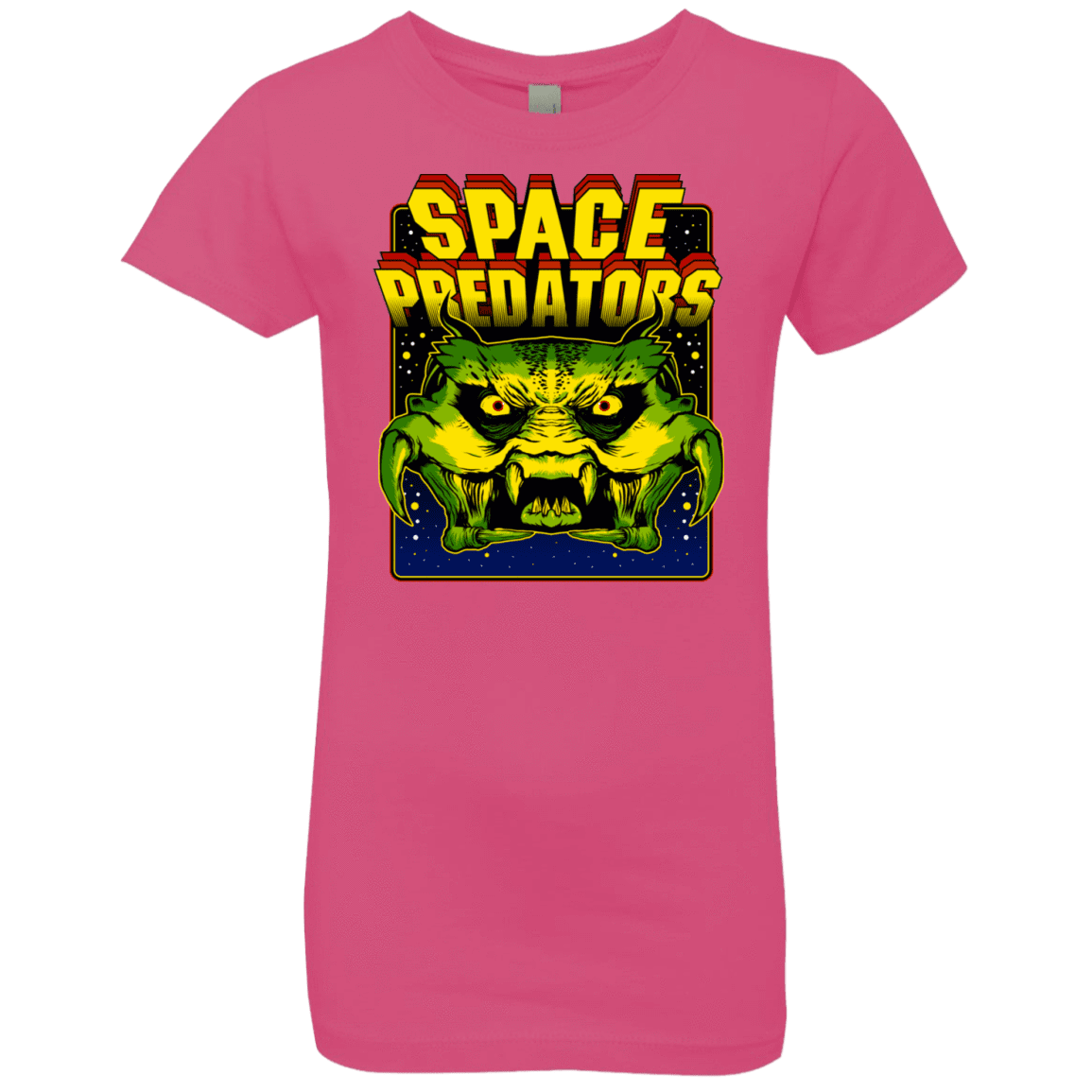 T-Shirts Hot Pink / YXS Space Predator Girls Premium T-Shirt