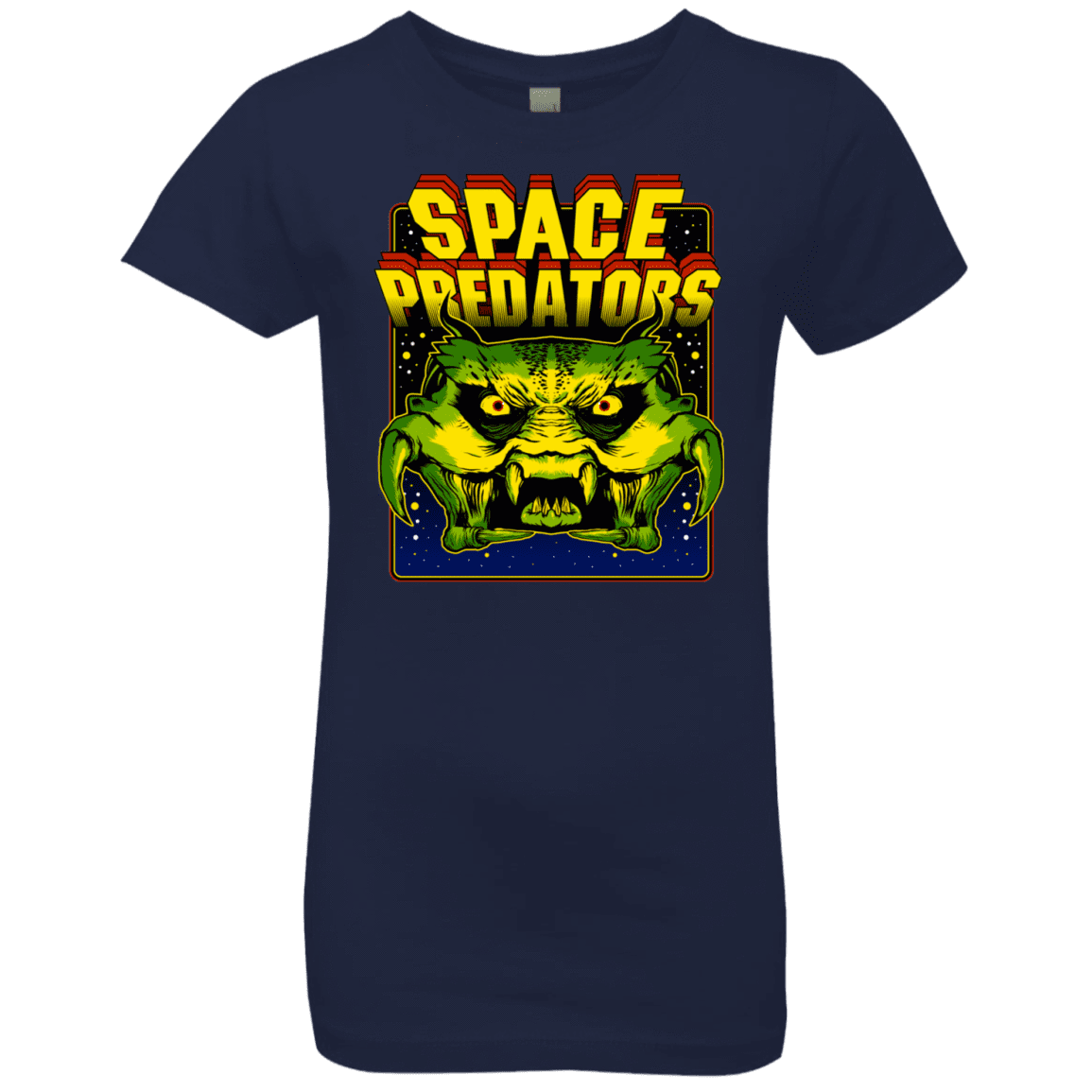 T-Shirts Midnight Navy / YXS Space Predator Girls Premium T-Shirt