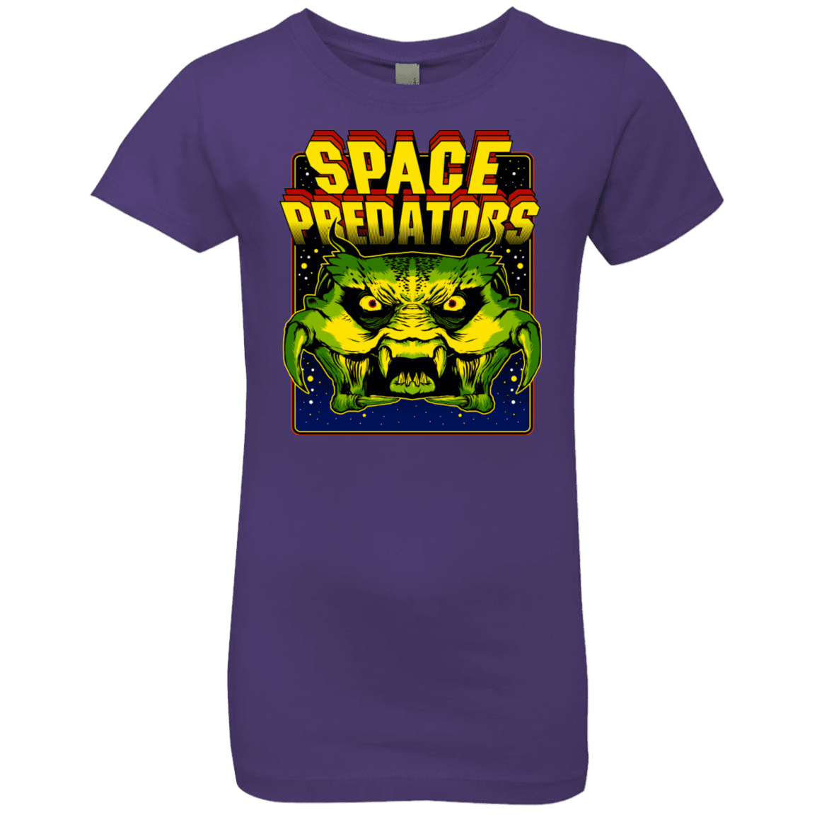 T-Shirts Purple Rush / YXS Space Predator Girls Premium T-Shirt