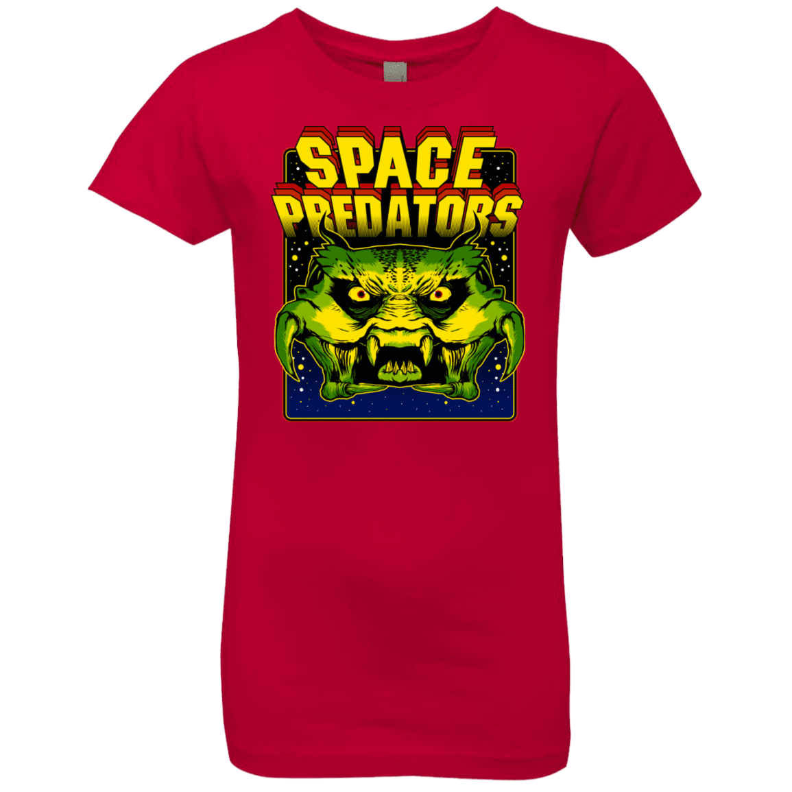 T-Shirts Red / YXS Space Predator Girls Premium T-Shirt