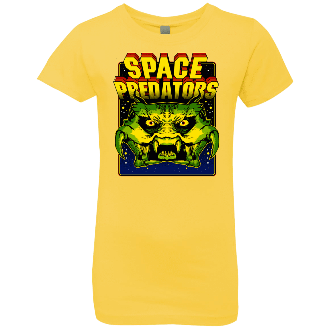 T-Shirts Vibrant Yellow / YXS Space Predator Girls Premium T-Shirt