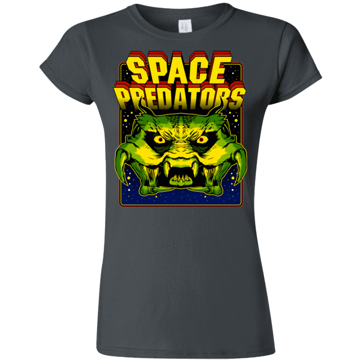 T-Shirts Charcoal / S Space Predator Junior Slimmer-Fit T-Shirt